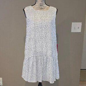 NWT - Symphony Black Polka-dot Dress Size Medium